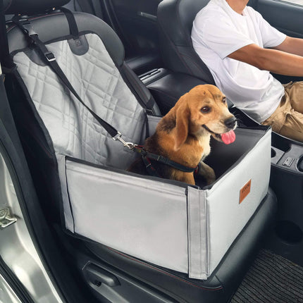 Dog Car Seat Booster for Small Dogs Up to 26 lb, Gray