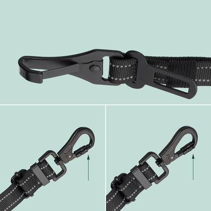 Ceinture de sécurité pour chien avec amortisseur, longueur réglable