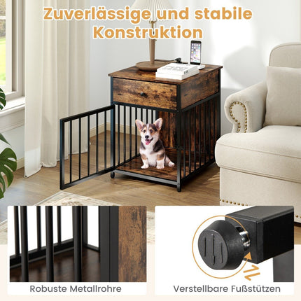 Hundebox-Möbel mit Ladestation & Schublade