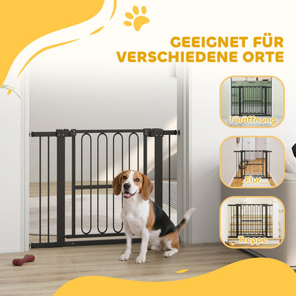 Hundegitter, 76-104 cm, Treppenschutzgitter ohne Bohren