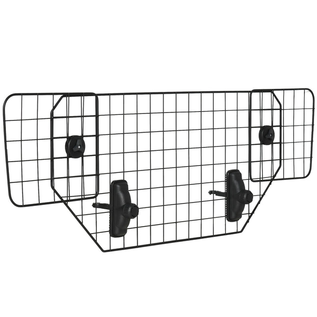 Dog Guard Barrière Universelle Pour Coffre De Voiture, Séparateur De Barrière Pour Chien Réglable, Métal Noir, (90-120) X 40,5 Cm