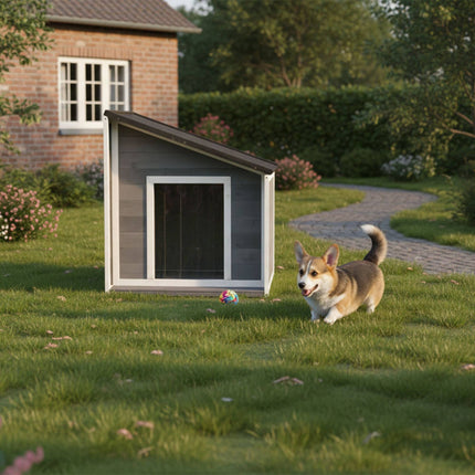 Niche pour chien avec toit pliable et résistant aux intempéries