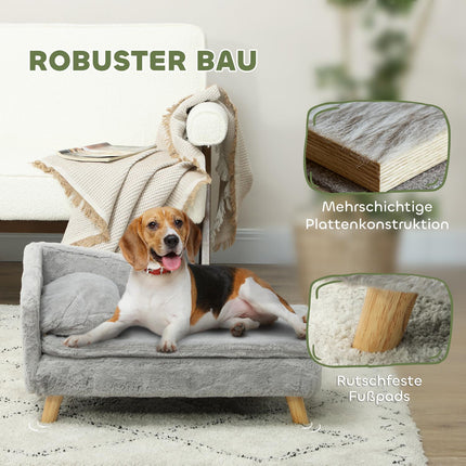 Hundebett in mittlerer Größe mit waschbarem Kissen, erhöhtes Design