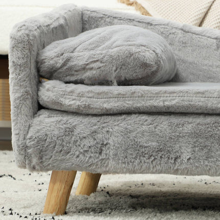 Hundebett in mittlerer Größe mit waschbarem Kissen, erhöhtes Design