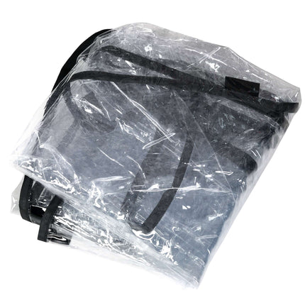 Dog Stroller Rain Cover with Rear Opening, Foldable, Transparent