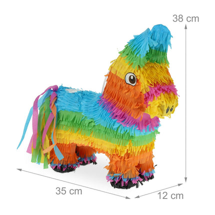 Esel Piñata Set mit Stock und Maske