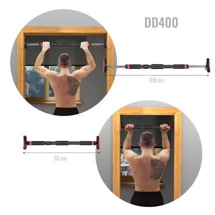 Barre de porte réglable de 70 à 100 cm pour le fitness à domicile