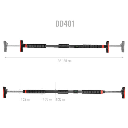 Barre de porte réglable de 98 à 130 cm, équipement d'entraînement à domicile