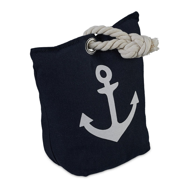 Butée de porte en tissu avec motif d'ancre