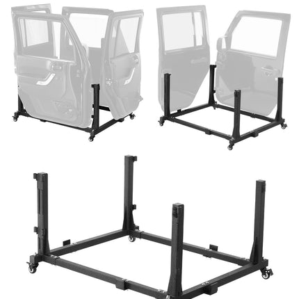 Door Storage Cart, Holds 4 Doors, Fits Wrangler JK JL JT