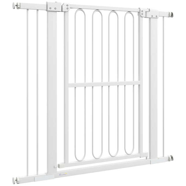 Hundetor, 76–104 cm, ohne Bohren, abschließbar, Stahl