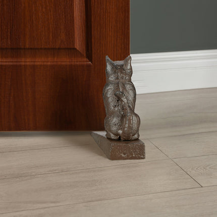 Chat qui bloque la porte