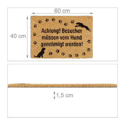 Fußmatte Kokosnuss Hund