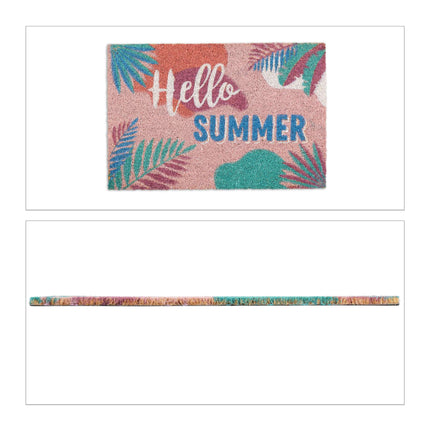 Paillasson en fibre de coco "Hello summer"