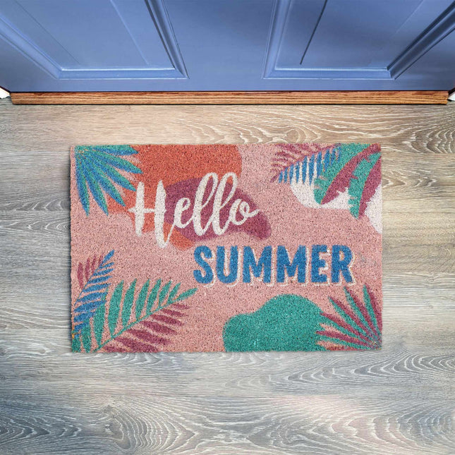 Fußmatte aus Kokosfaser „Hello Summer“