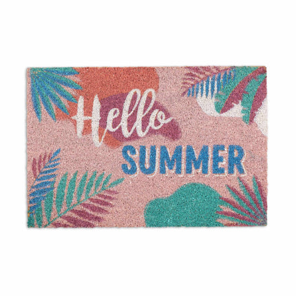 Paillasson en fibre de coco "Hello summer"