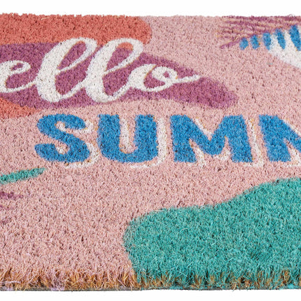 Paillasson en fibre de coco "Hello summer"