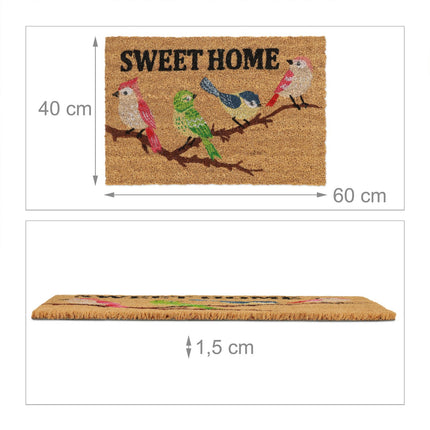 Paillasson en fibre de coco « Sweet Home »