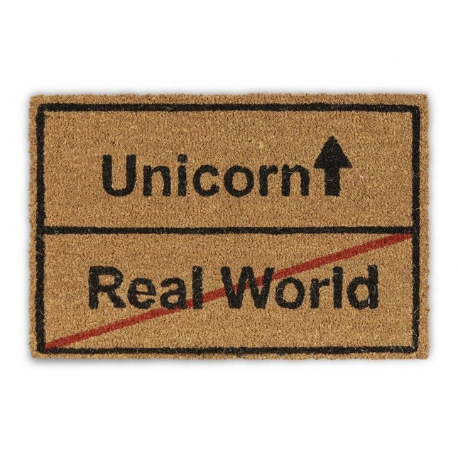 Fußmatte Kokosfaser Einhorn/Real World