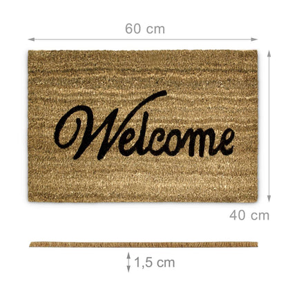 Paillasson en fibre de coco "Bienvenue"