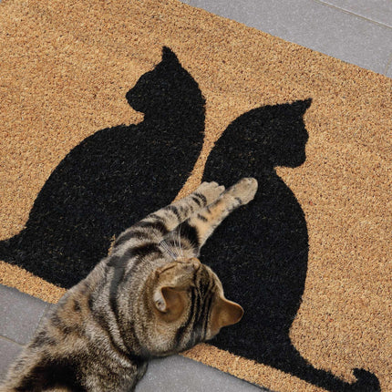 Fußmatte Kokosfaser Katzen