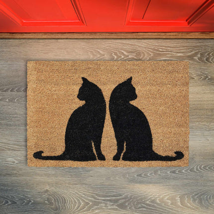 Fußmatte Kokosfaser Katzen