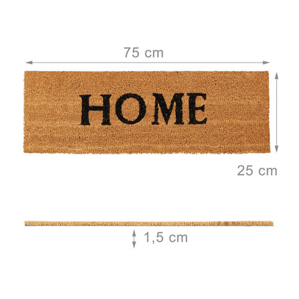 Fußmatte Kokosfaser schmal "HOME"