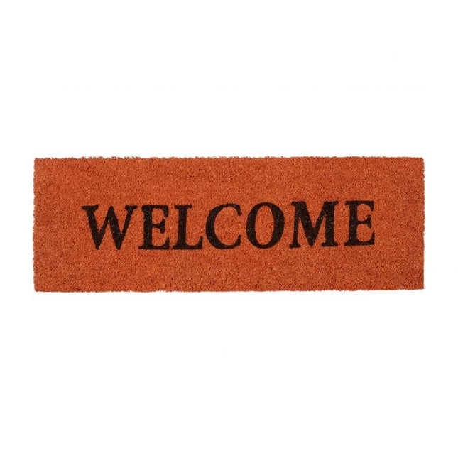 Paillasson étroit en fibre de coco « Welcome »