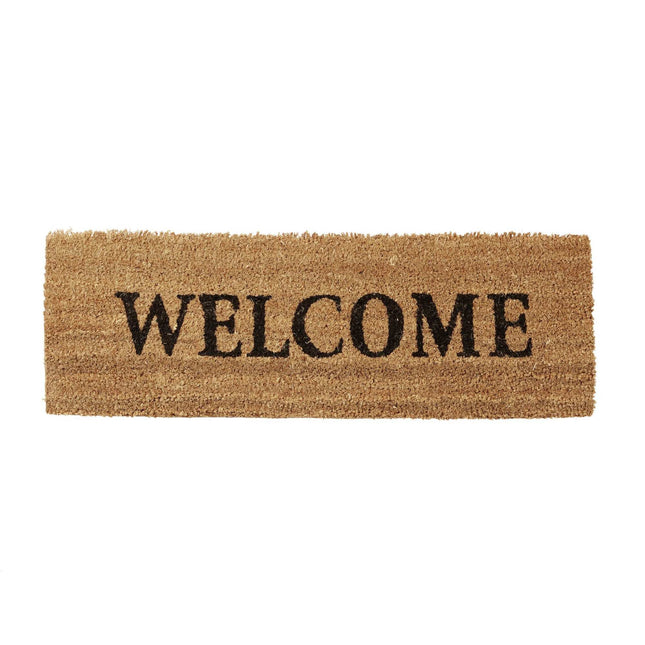 Paillasson étroit en fibre de coco « Welcome »