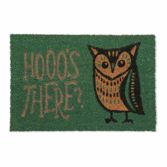 Paillasson en fibre de coco hibou et texte