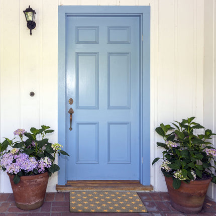 Fußmatte aus Kokosfaser mit Sternenmuster