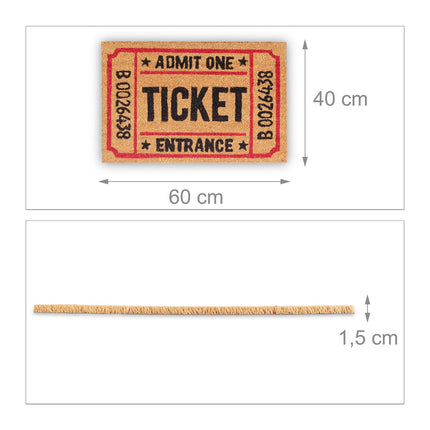 Paillasson en fibre de coco ticket