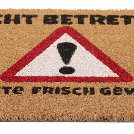 Fußmatte aus Kokosnuss „Betreten verboten.“