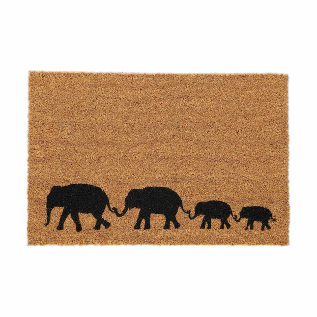 Paillasson en noix de coco Éléphants