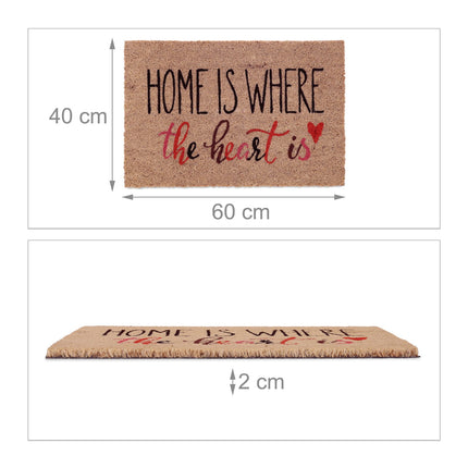 Fußmatte aus Kokos „Home