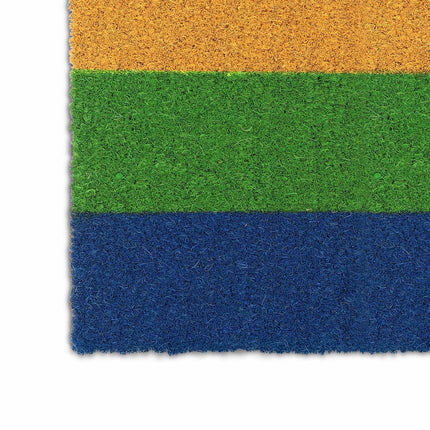 Paillasson en noix de coco aux couleurs de l'arc-en-ciel