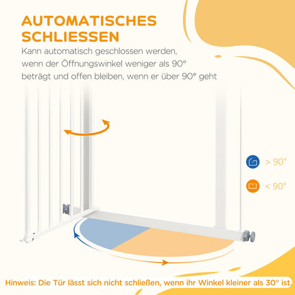Hundeschutzgitter, 74-80 cm, ohne Bohren, Metall & Kunststoff