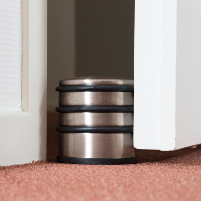 Butée de porte en acier inoxydable et bronze