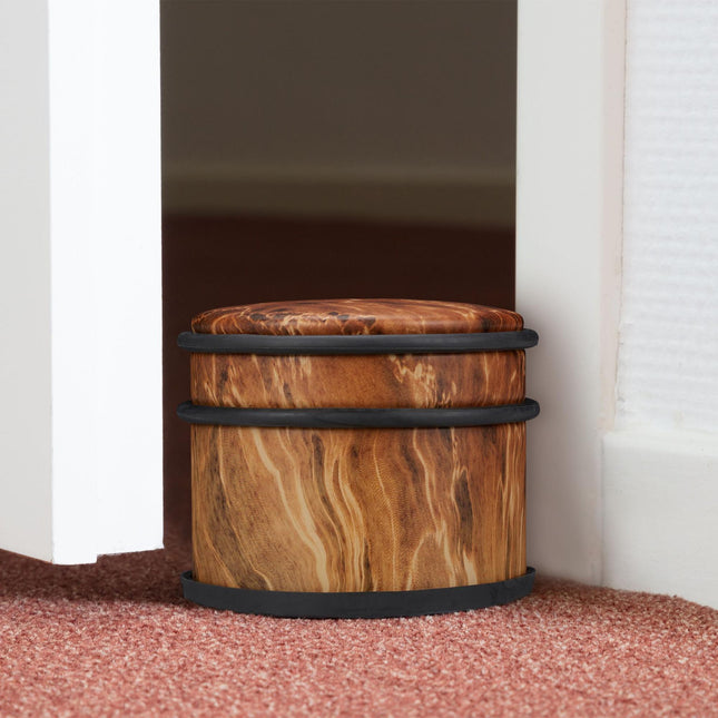 Butée de porte aspect bois