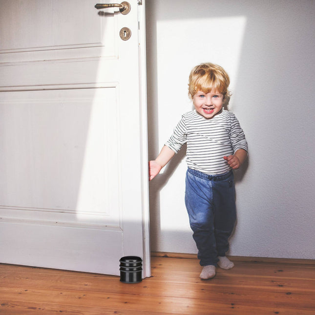 Butée de porte avec anneaux en caoutchouc