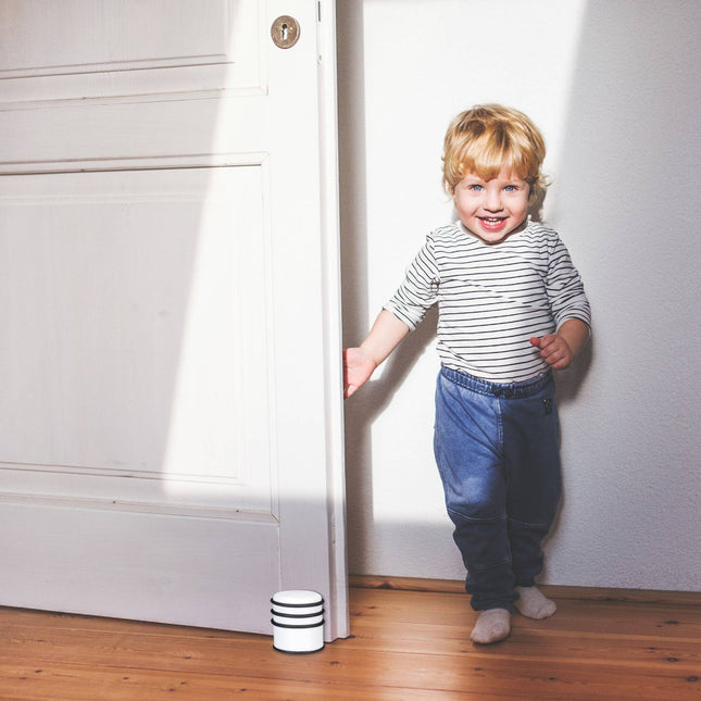 Butée de porte avec anneaux en caoutchouc