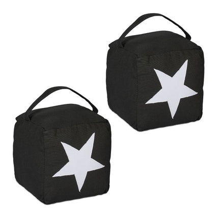 Cale-porte avec motif étoile, lot de 2
