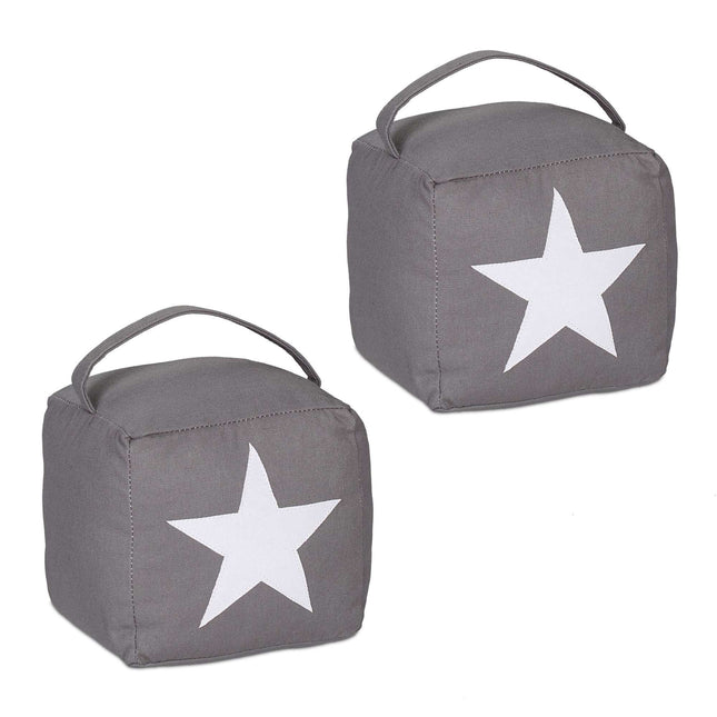 Lot de 2 butées de porte avec motif étoile