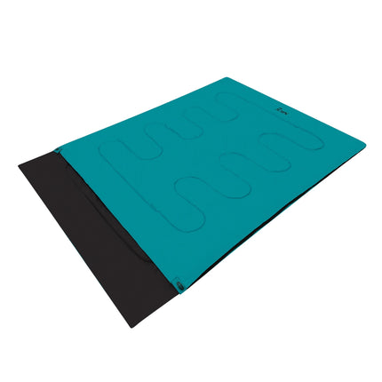 Doppelschlafsack, Blau, Leicht, Kompakt