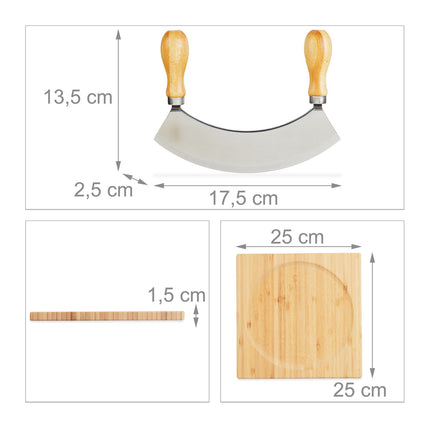 Couteau à découper à double revêtement avec planche XL