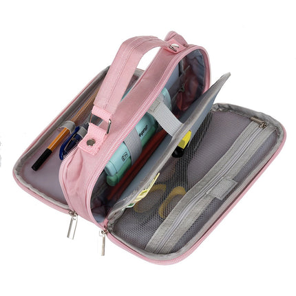 Trousse double extensible - rose Maaleo 24517