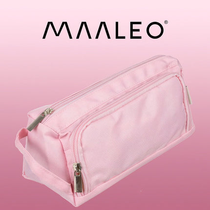 Trousse double extensible - rose Maaleo 24519