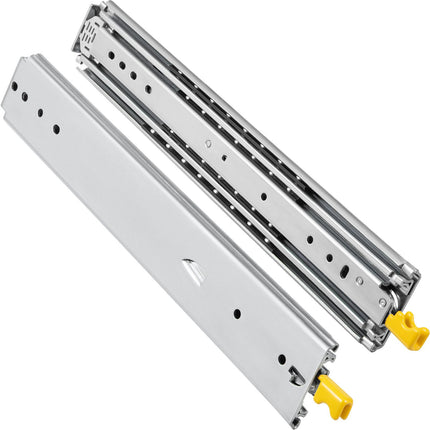 Drawer Slides with Lock, 20 in, 500 lb, Full Extension