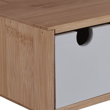 Caisson à tiroirs en bambou et MDF 3 compartiments