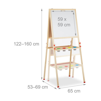 Chevalet à dessin pour enfants avec tableau blanc